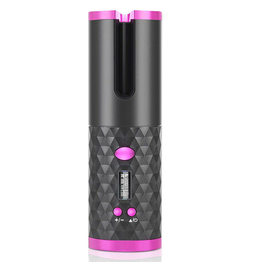 Automatic Rotating Hair Curler With LCD Display